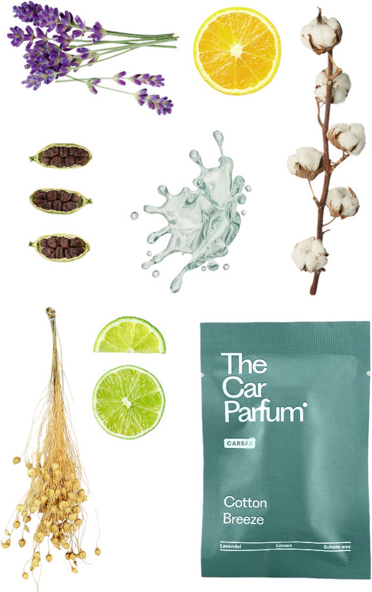 The Car Parfum Luxe Auto Aroma Set met Drie Essentiële Geuren